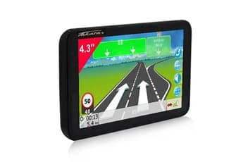 Navigateur GPS portable Noir écran 4.3'' carte Europe à vie