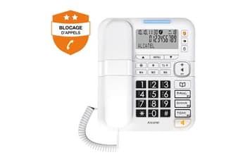 TMAX 70 Filaire confort Senior avec fonction blocage appel publicitaire