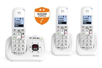 DECT XL785 Trio avec Répondeur, Grand Ecran et grandes touches