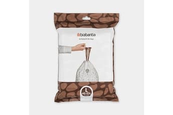 BRABANTIA SAC POUBELLE PERFECTFIT, CODE L, 40-45L, 40 SACS PAR DISTRIBUTEUR - WHITE
