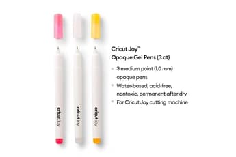 Stylos à encre gel opaques Cricut Joy 1,0 mm, rose/blanc/orange (3 unites)