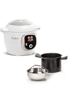 Multicuiseur Moulinex COOKEO+ MULTICUISEUR INTELLIGENT 6 PROGRAMMES, 180 RECETTES 6L BLANC CE85BA10