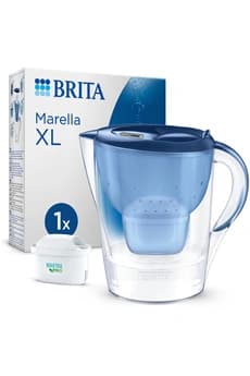 Bouteille et carafe filtrante Brita Carafe filtrante Marella bleu XL (3,5L) inclus 1 cartouche filtrante MAXTRA PRO All-in-1