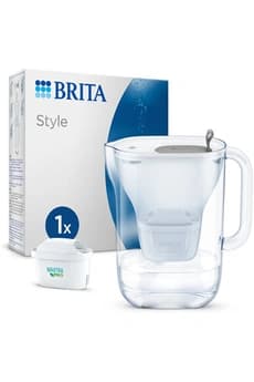Bouteille et carafe filtrante Brita Carafe filtrante Style grise (2,4L) inclus 1 cartouche filtrante MAXTRA PRO All-in-1