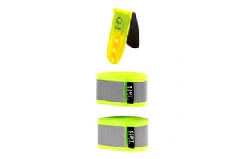 URBAN MOOV - Pack 2 brassards & clip reflechissants - jaune