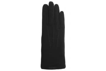 Isotoner Gant en tissu noir pour femme taille unique