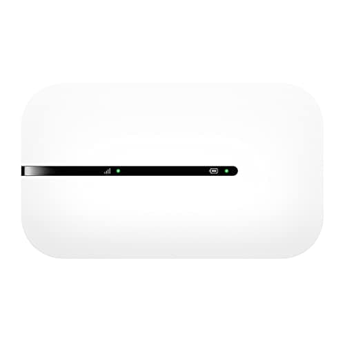 Zowee Mobile WiFi E5576 Routeur Wi-FI Mobile 4G LTE (CAT4), Vitesse de téléchargement jusqu'à 150 Mbit/s, Batterie 1500 mAh, Aucune Configuration requise, WiFi Portable, Blanc