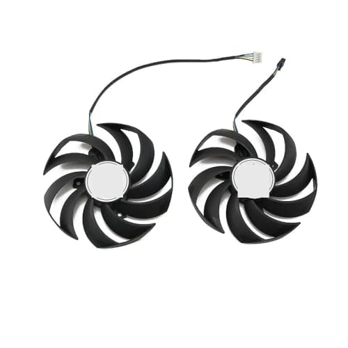ZHCYAOZ Ventilateur de Carte Graphique 95 mm 4 Broches PLD10010S12HH RTX3060 Ti pour MSI Radeon RX 6700 XT pour Gaming X pour GeForce RTX 3060 pour(2-Fan)