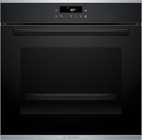 Bosch HBA272BB3 Série 4 Four encastrable 60 x 60 cm Pyrolyse auto-nettoyage LED Touch Control 3D Air chaud 10 programmes automatiques Aide au nettoyage hydrolytique Chauffage rapide Noir