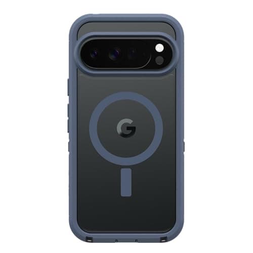 Otterbox Coque Defender Pro XT, Google Pixel 10 Pro XL, Transparent/Bleu | Avec Pixelsnap, Antichoc, anti-chute, robuste, supporte 7x plus de chutes que la norme militaire