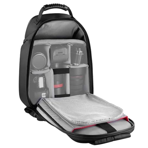 NEEWER Basics PB26 Sac à Dos Résistant à l'eau pour Appareil Photo Numérique Résistant aux Chocs Compatible avec Sony Canon, Nikon, Objectifs sans Miroir, Petits Accessoires de Photographie, Noir
