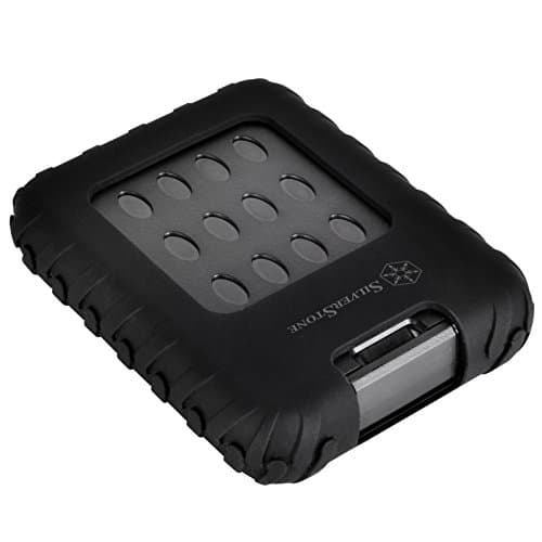 SilverStone SST-MMS01 - Boîtier Disque Dur Externe USB 3.0 pour HDD ou SSD 2.5 Pouces de 7mm ou 9.5mm, Qualité Militaire certifié IP65 résistant à la poussière et étanche, Noir