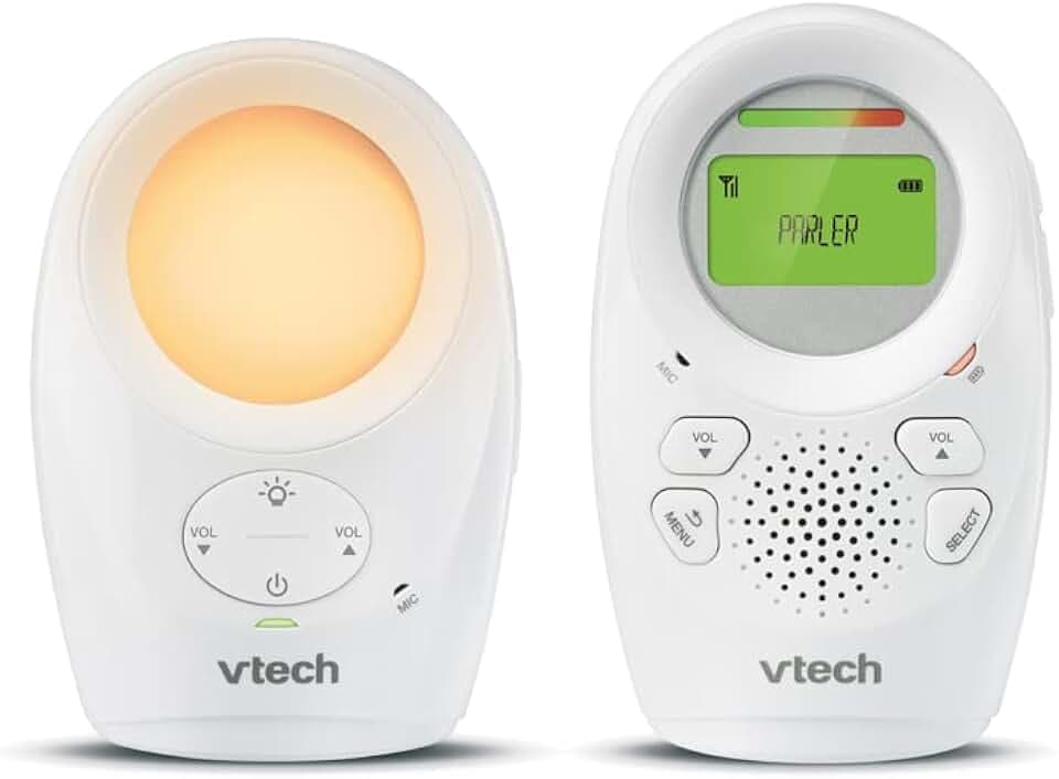VTech - Babyphone Night Light - Fonction Veilleuse, Communication Parent/bébé - BM1211 - Version FR