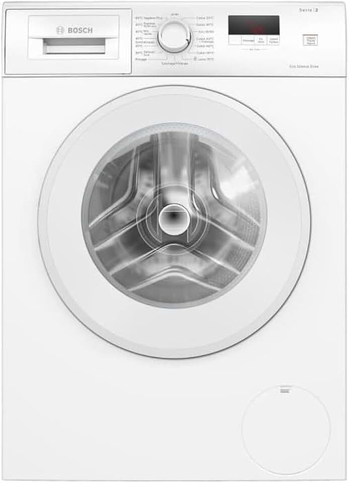 Bosch WGE02406FR, Série 2, Lave-linge pose-libre, 7 kg, EcoSilence Drive, 1400 trs/min, 44l, Blanc Étiquetage Énergétique