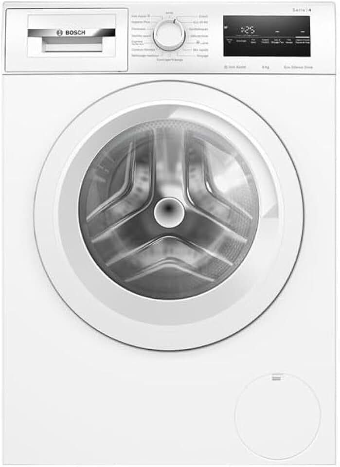 Bosch WAN28258FR, Série 4, Lave linge hublot, 8 kg, 1400 trs/min, Blanc Étiquetage Énergétique