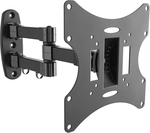 RICOO S2522 Support Mural TV 32 40 42 43 Pouces VESA 75x75 100x100 200x100 200x200 Orientable Inclinable Rotatif Universel Fixation Murale TV Noir