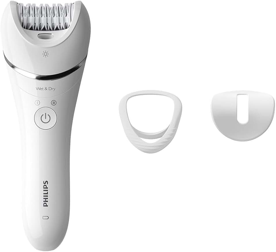 PHILIPS Épilateur Wet & Dry BRE700/00 Blanc