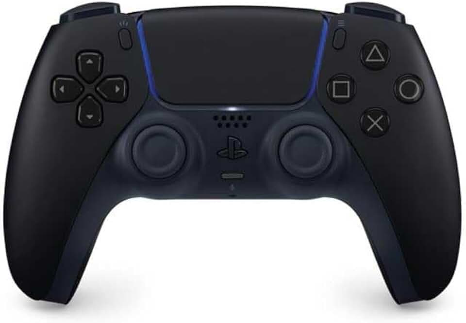 Sony, Manette PlayStation 5 Officielle DualSense, Sans Fil, avec Retour Haptique & Gâchettes Adaptatives, Micro Intégré, Batterie Rechargeable, Compatible PS5/PC, Couleur : Midnight Black