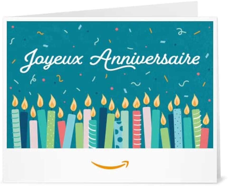 Carte cadeau imprimable Amazon