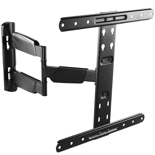 RICOO S5644 Support Mural TV 40 42 43 48 50 55 58 60 65 Pouces VESA 200x200 à VESA 400x400 Orientable Inclinable Rotatif Universel Fixation Murale TV QLED OLED LED LCD Écran incurvé