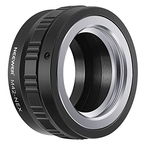 Neewer Adaptateur Montage pour Objectif M42 pour Sony NEX E-Mount Appareil Photo, Compatible avec Sony A7 A7S/A7SII A7R/A7RII A7II A3000 NEX-3 NEX-3C NEX-5 NEX-5C