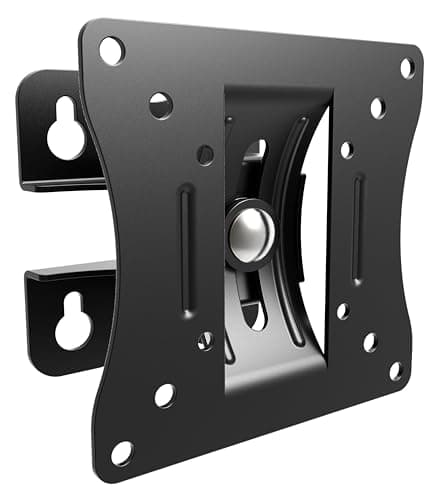 RICOO S0711 Support Mural Écran PC TV 13 17 19 22 24 27 28 32 34 Pouces VESA 75x75 100x100 Orientable Inclinable Rotatif Universel Fixation Murale TV QLED OLED LED LCD Écran