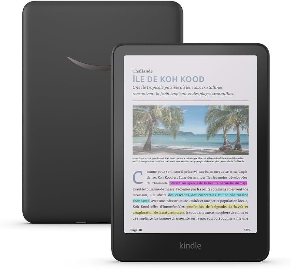 Amazon Kindle Colorsoft (Nouvelle génération) - avec écran couleur et éclairage chaud réglable - 16 Go Recycled Content Certification for Electrical and Electronic Equipment