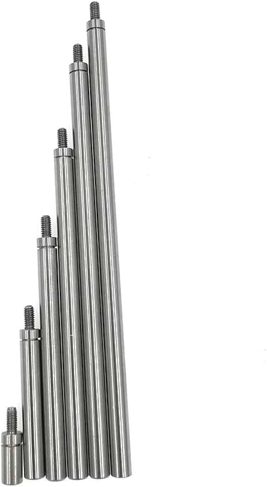 SUXING Rallonge De Comparateur Jeu de 6 pièces Acier inoxydable diamètre 4.5 filetage M2.5
