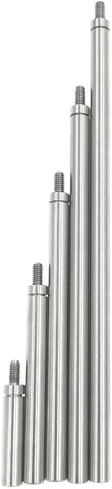 SUXING Rallonge De Comparateur Jeu de 5 pièces Acier inoxydable diamètre 4.5 filetage M2.5