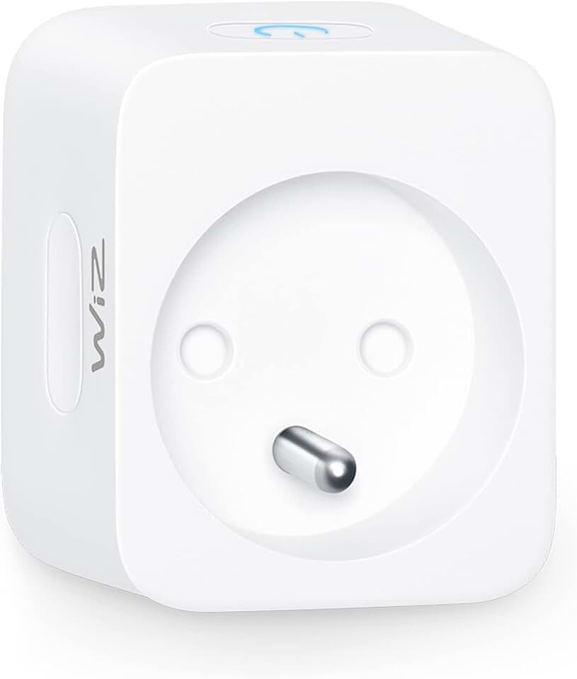 WiZ Smart Plug WiFi connecté, prise connectée, contrôle par application pour l'automatisation de l'éclairage intérieur de la maison, du salon et de la chambre, blanc