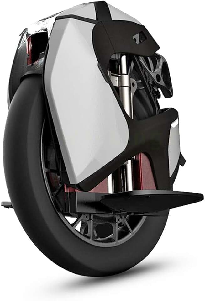 KINGSONG Gyroroue Electrique KS-S18, Adulte, Blanche, Moteur 2200W, Autonomie jusqu'à 100km, Vitesse bridée 25km/h, Pneu Gonflable 18", Haut-Parleur et Bluetooth