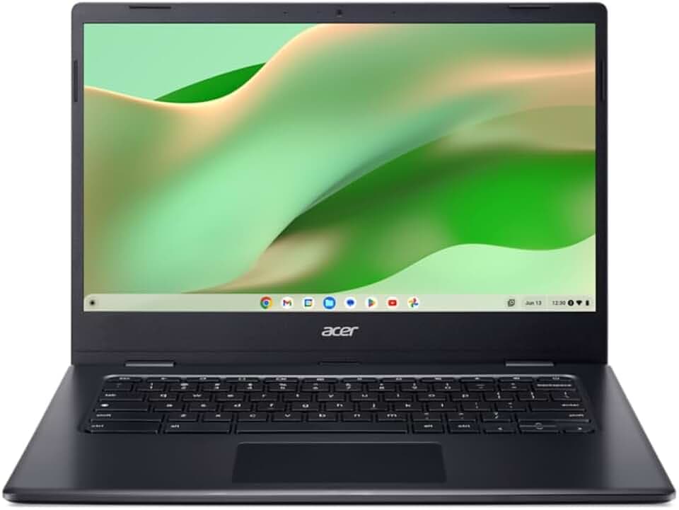 ACER Chromebook 314 CBOA314-1H-C8XY, Ordinateur Portable 14'' Full HD, PC Portable (Intel Celeron N4500, RAM 4Go, 128Go eMMC, Intel UHD Graphics, Chrome OS), Laptop noir, Clavier AZERTY