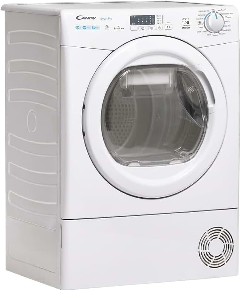 CANDY Sèche-linge Pompe à Chaleur - Smart - 10 Kg - 60 cm - Blanc - CSEH10A1LE-47