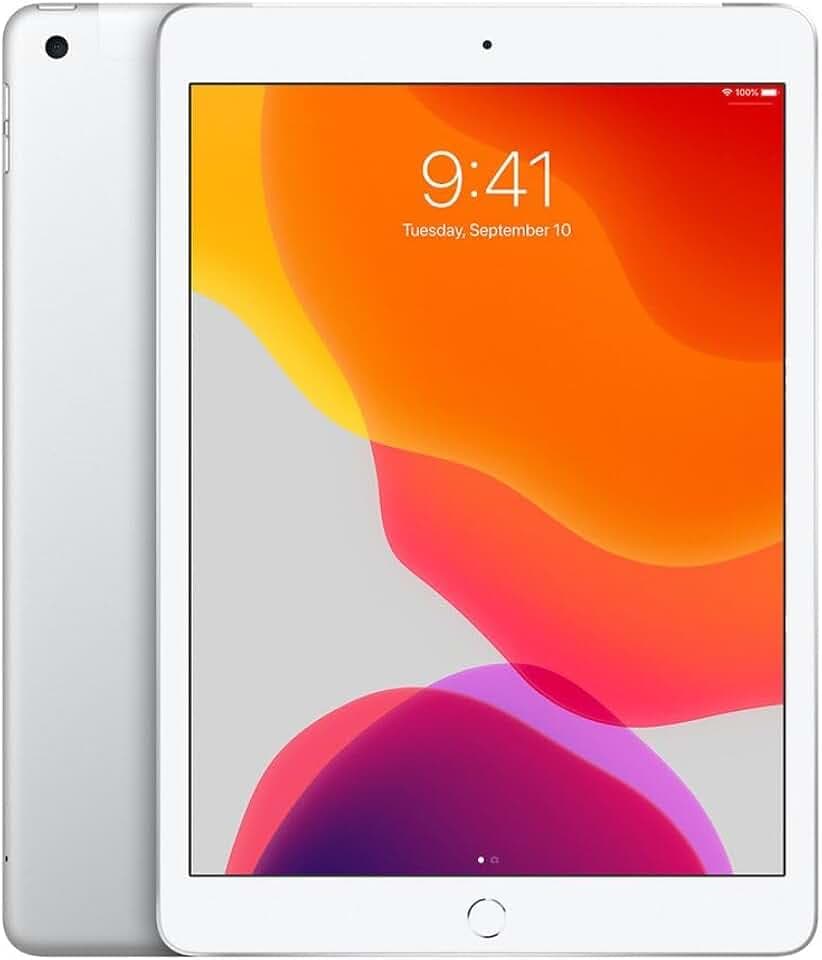 2019 Apple iPad (10,2-pouces, Wi-Fi + Cellulaire, 32 Go) Argent (Reconditionné)