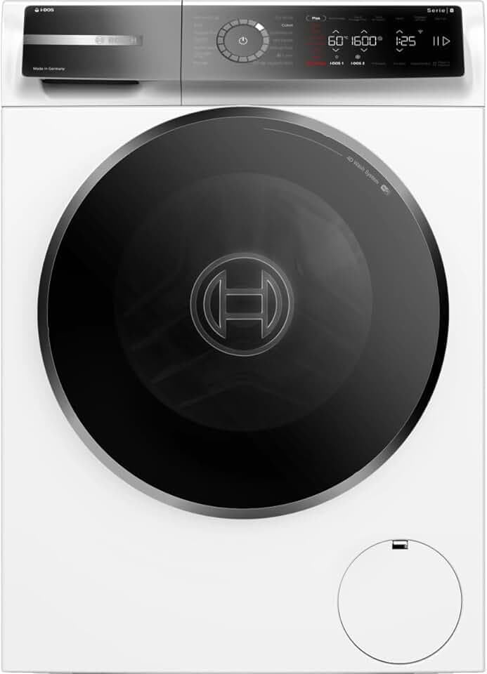 Bosch WGB256A2FR, Série 8, Lave-linge front, 10 kg, 1600 trs/min, Blanc Étiquetage Énergétique