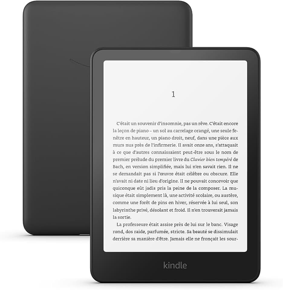Amazon Kindle Paperwhite (Nouvelle génération) - Notre modèle le plus rapide avec un nouvel écran antireflets et une autonomie de plusieurs semaines - 16 Go - Sans publicités - Noir Recycled Content Certification for Electrical and Electronic Equipment