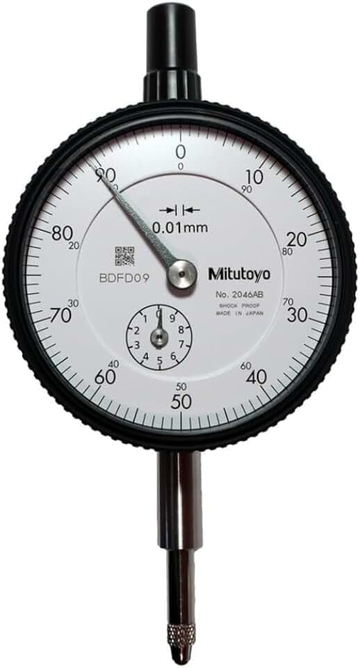 Mitutoyo Comparateur, dos plat, Type ISO