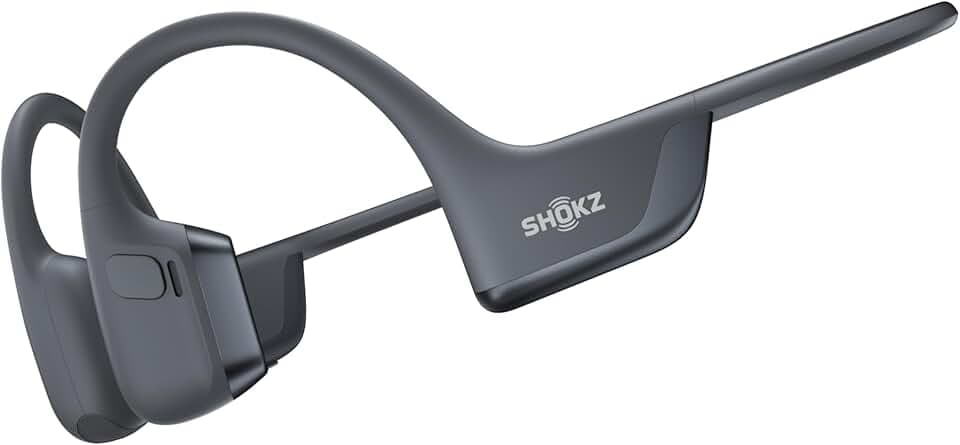SHOKZ Casque à Conduction Osseuse OpenRun Pro 2, Écouteurs sans Fil Bluetooth 5.3, Microphones Réducteurs de Bruit, Étanchéité IP55, 12h d'Autonomie, Charge Rapide USB-C, Noir ClimeCo Certified