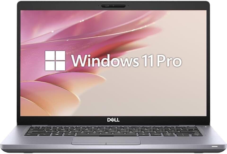 Dell Latitude 5410 Ordinateur Portable Professionnel,14" FHD (1920 x 1080), Intel Core i5-10210U, 8 Go de RAM, SSD 256 Go, Clavier QWERTY américain, Windows 11 Pro (Reconditionné)