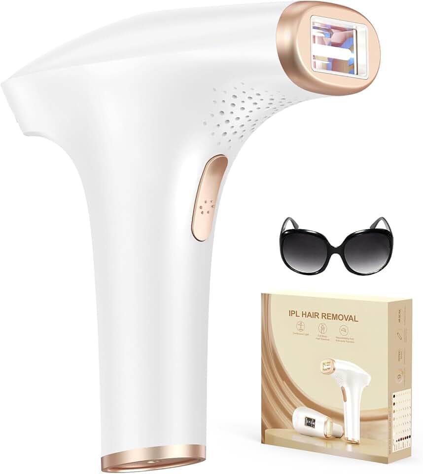 Haarlosy Épilateur Lumière Pulsée, Grande Fenêtre 5 cm², 999,900 Flashs IPL, 9 Niveaux & 2 Modes, Auto/Manuel – Épilation Laser Définitive Maison Femme & Homme, Visage, Corps, Aisselles, LCN1202