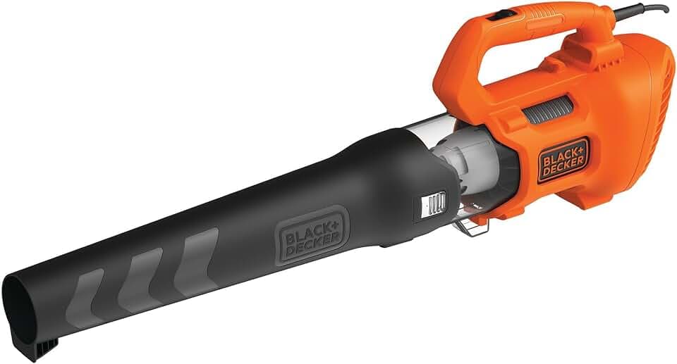BLACK+DECKER - Souffleur axial filaire 1850W - Souffleur de feuilles avec 2 Vitesses - racloir intégré - volume de soufflerie 12,75 m3/min - Vitesse de soufflerie de 190 km/h - BEBL185-QS