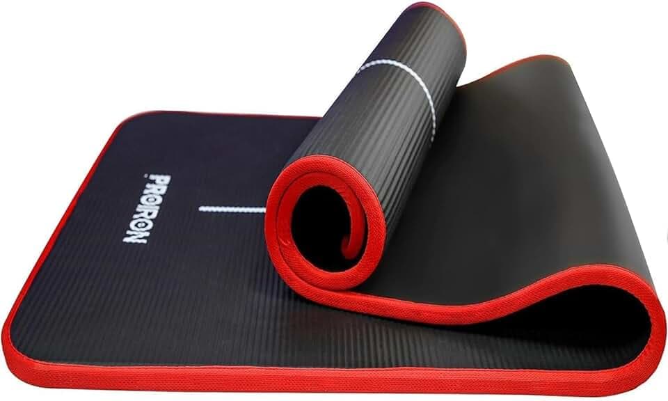 PROIRON Tapis de Yoga Epais 10MM/15MM,Antidérapant Tapis d'exercice Fitness,Tapis de Gymnastique pour Yoga Pilates Gym Exercices Sport Camping Voyage Certifié ClimatePartner
