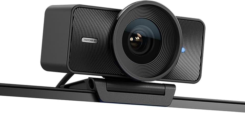 Elgato Facecam 4K – Webcam Studio 4K60, Contrôle de Type DSLR, Effets cinématographiques, Filtres d’Objectif 49 mm, HDR, Vidéo Non compressée, Zone de Mise au Point optimisée | USB-C pour PC et Mac