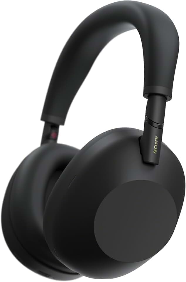 Sony WH-1000XM6 Casque sans-Fil Bluetooth à réduction de Bruit Noir, Son Hi-Res Unique, Confortable, Conception Pliable, Etui résistant, 30h Autonomie, iOS & Android - Noir