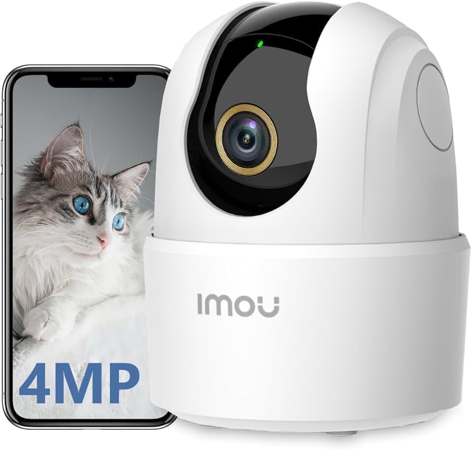 Imou 2.5K(4MP) Caméra Surveillance WiFi Intérieur Caméra 360° Connectée Smartphone Détection Humaine AI Suivi Intelligent Sirène Audio Bidirectionnel Mode Privé Compatible Alexa pour Bébé/Animaux