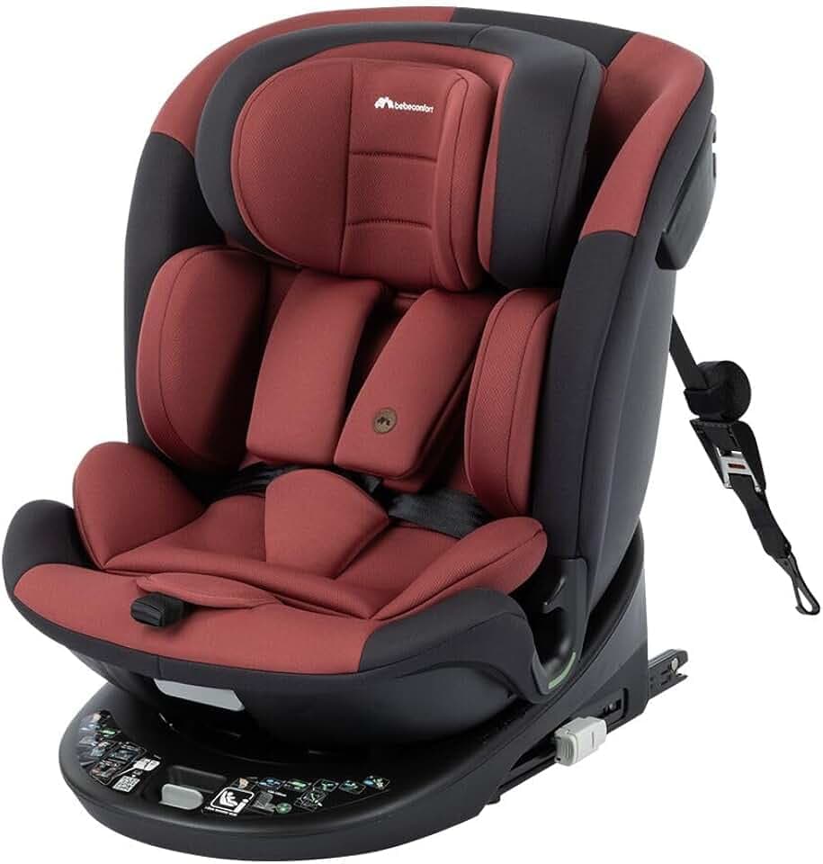 Bebeconfort RevolveFix 360 i-Size, Siège Auto Pivotant 360, 0-12 Ans, 40-150 cm, Siège Auto ISOFIX, Top Tether, Rotation 360, 6 Positions Inclinaison, 12 Positions Appui-tête, Dual Red