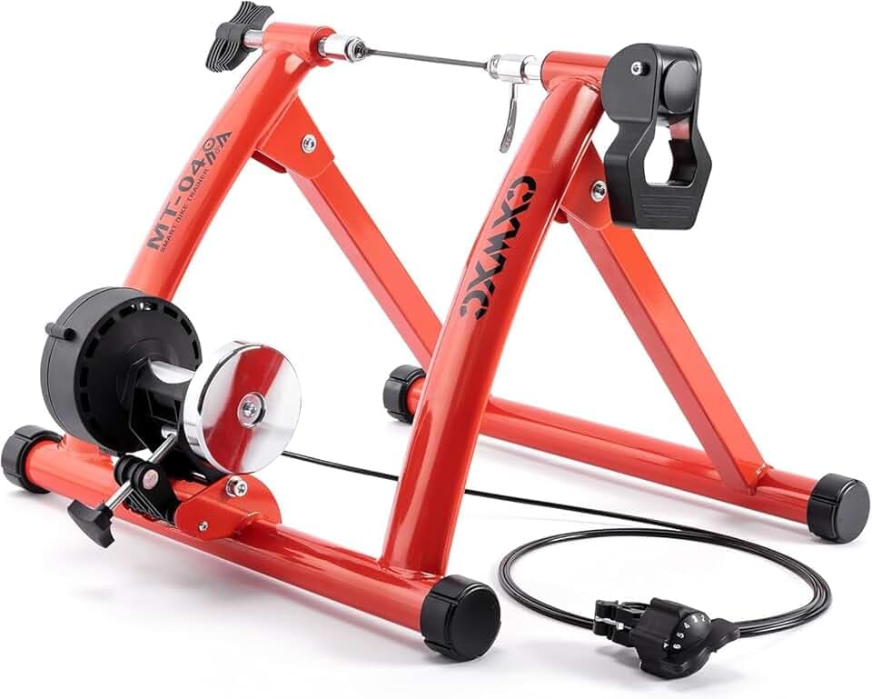 CXWXC Vélo d'entraînement à roulettes Pliable en Acier avec libération Rapide Support de Roue Avant pour entraînement de vélo de 26 à 29 Pouces à la Maison et à l'intérieur Global Recycled Standard