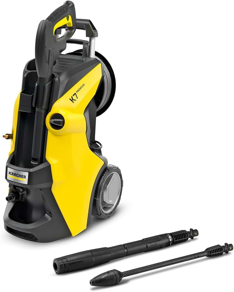 Nettoyeur Haute Pression K 7 Premium Power Control Flex, Pression Max 180 Bar, Débit : 600l/h, Surface : 60m²/h, Poids : 17,7 kg, Pistolet et Flexible Haute Pression, Lance Vario Power, Rotabuse GreenCircle Sustainable Energy Practices
