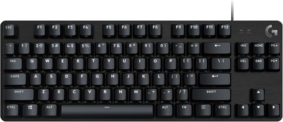 Logitech G G413 TKL SE Clavier Gaming Mécanique - Rétroéclairé avec Switches Mécaniques Tactiles, Anti-Ghosting, Compatible avec Windows, macOS, Clavier Français AZERTY - Noir