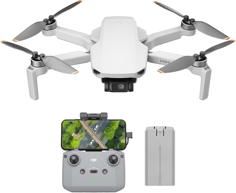 DJI Mini 4K, Drone Caméra 4K UHD, Moins de 249 g, Stabilisation de la Nacelle à 3 Axes, Transmission Vidéo sur 10 km, Retour Auto, Résistance au Vent, Temps de Vol max. de 31 min, C0, QuickShots